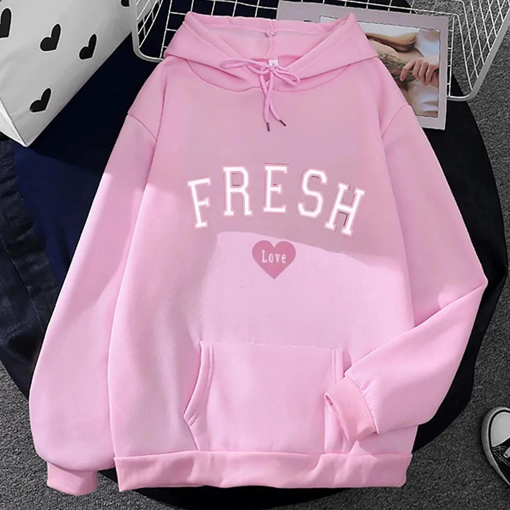 2025 Fresh rose love printed sweatshirts spring and autumn casual sportswear men s and women s sportswear long-sleeved pullovers