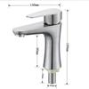 Miling "Small Waist" Brushed Stainless Steel Single Cold Faucet