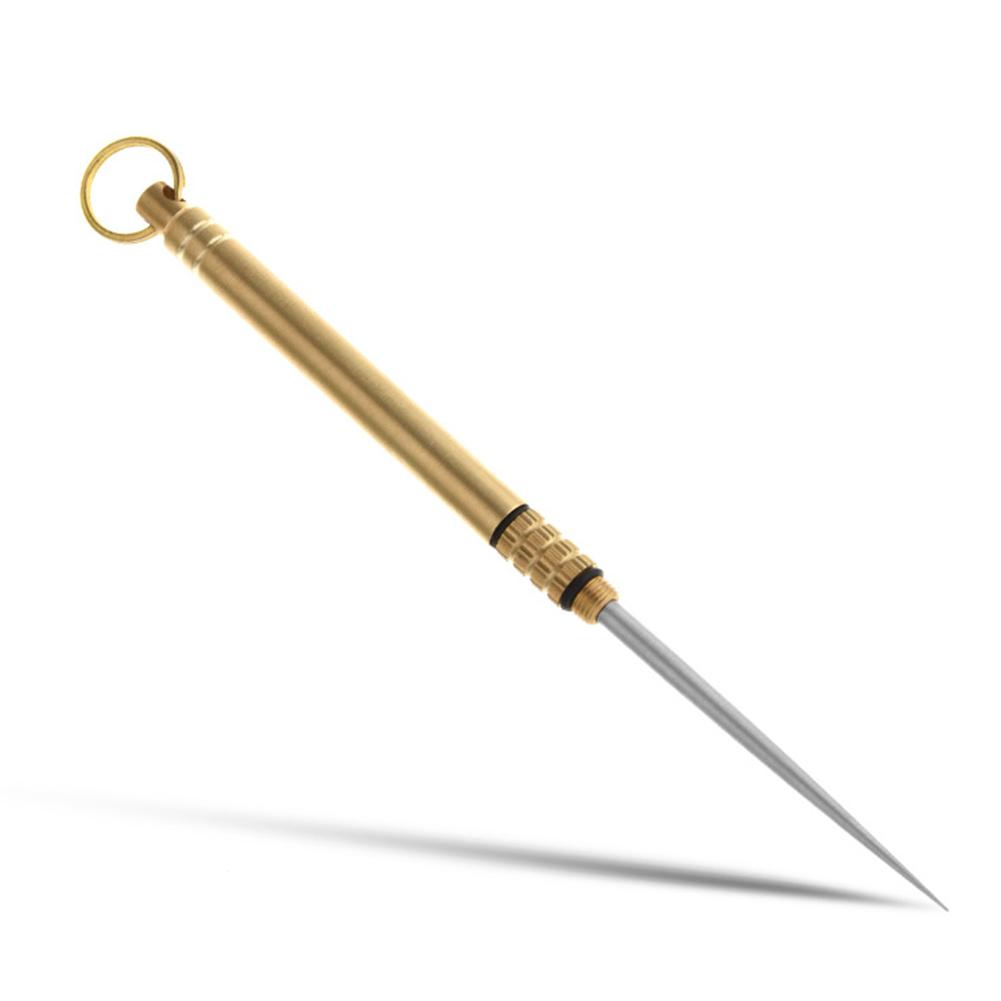 Sticla portabilă de scobitoare EDC din titan multifuncțional pentru exterior, furculiță cu fructe, instrument de camping, tubul pentru scobitoare este mai durabil decât ața dentară