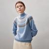 Kemeng Boca Women's Fair Isle Cashmere Sweater