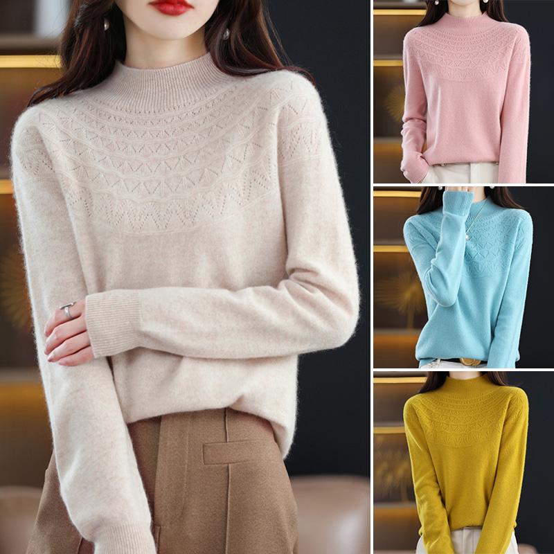 

Модный зимний шерстяной пуловер, кашемировый топ, свитер, теплая толстая одежда, мягкий вязаный свитер