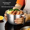 304 Stainless Steel Instant Noodle Bowl with Lid