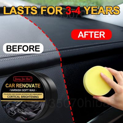 Car Plastic Restorer Back To Black Gloss Auto Interior Leather & Panel Renewal Wax Coating Agent Auto Polish And Repair Coating