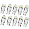 2/10pcs W5W 194 T10 Glass Housing Cob LED Car Bulb 3000K 6000K White Blue Red Wedge License Plate Lamp Dome Light