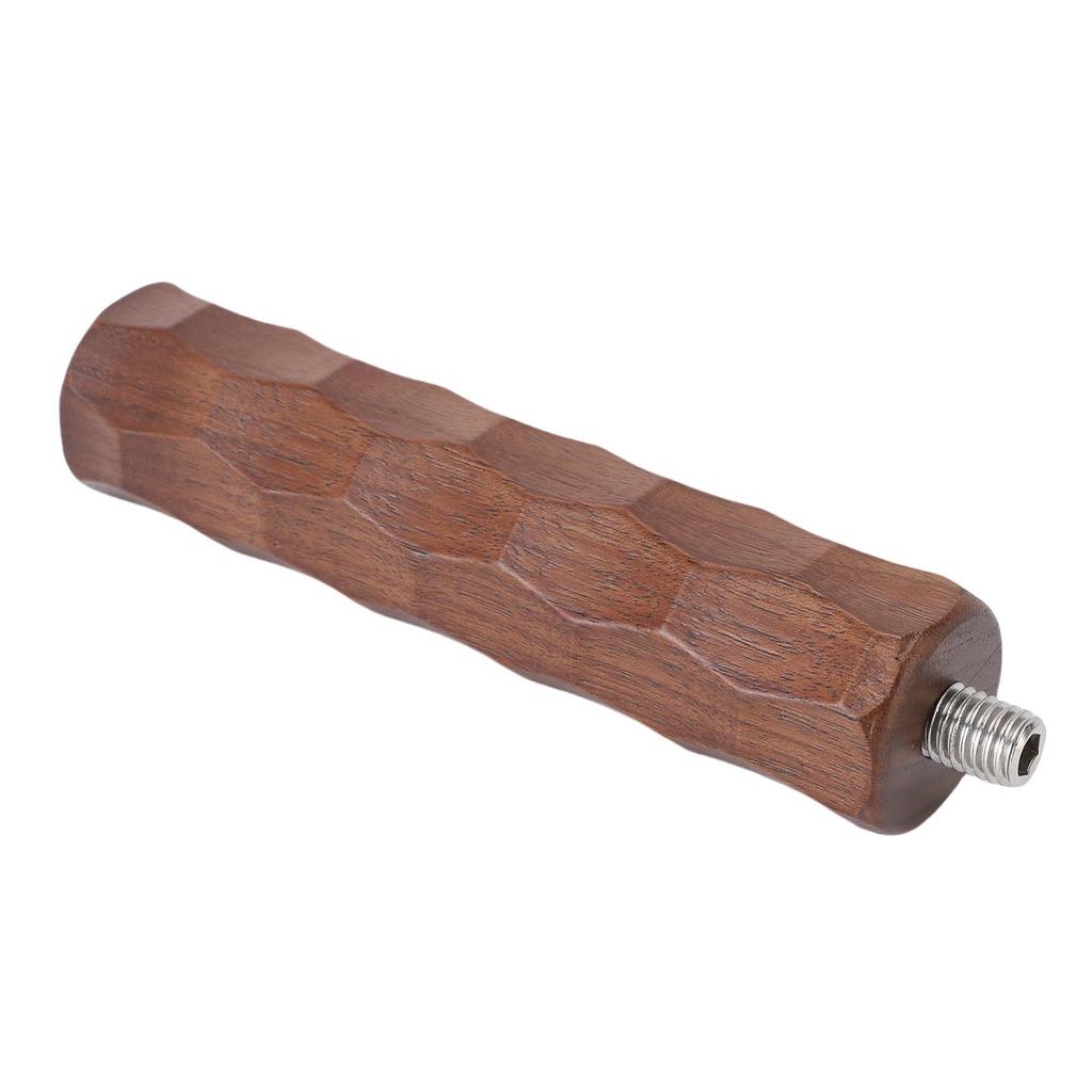 Portafilter Handle Wooden Coffee Machine Portafilter Replacement Handle for M10 Thread with Bottom and Bottomless