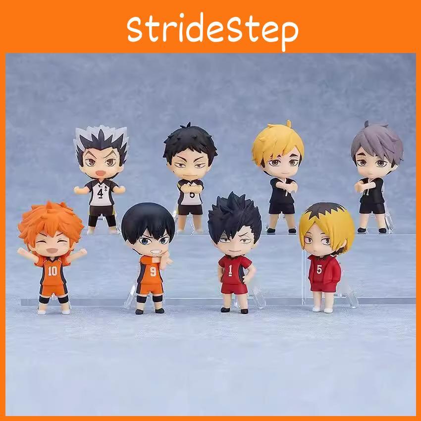 Adorable Haikyuu Figure Set With 8 Collectible Volleyball Boy Models For Fans