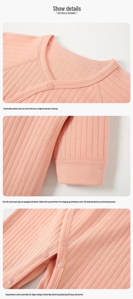 Unisex Newborn Long Sleeve Cotton Bodysuit for All Seasons