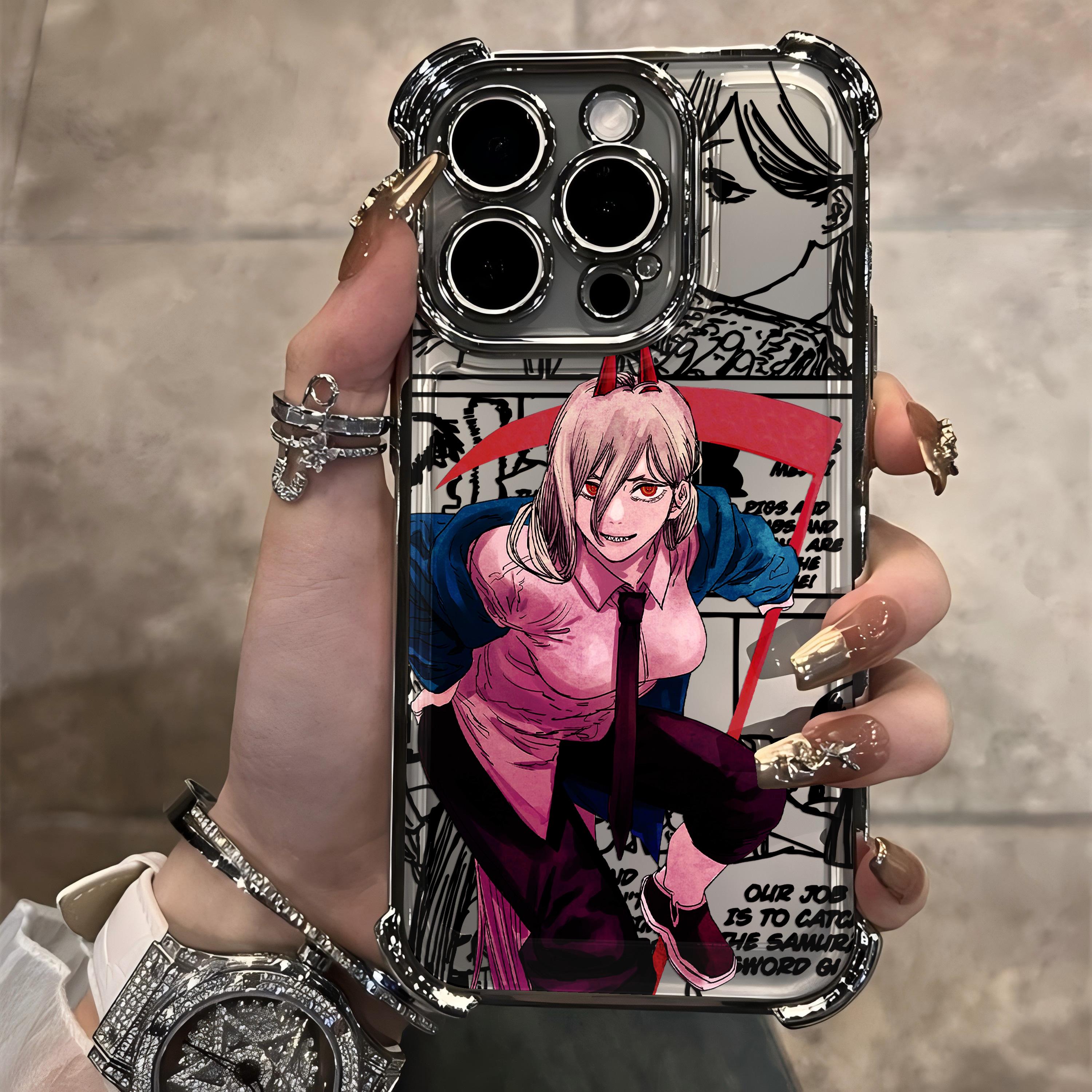 

Anime Chainsaws Makimas Powers Plating Phone Case For Google Pixel 10 9 8 7 9a 8a 7a Pro XL 5G Anti Fall Airbag Pixel 9 Pro