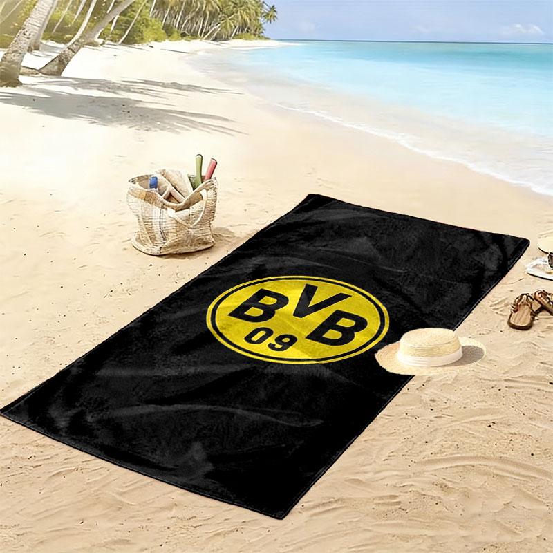 Borussia Print Beach Towel, Large Soft Quick Dry Towel for Beach Camping Swimming
