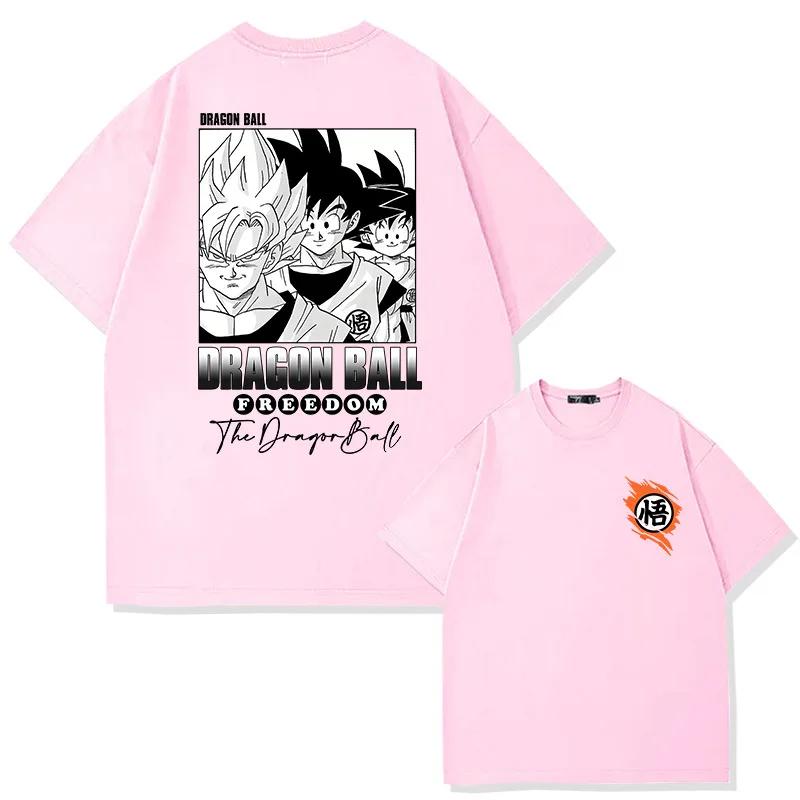 2025 MINISO Anime Dragon Ball T-Shirt Goku Cartoon Summer T Shirt Children's T-shirt Outdoor Casual Parent-child Tops Trendy Children's Tshirts
