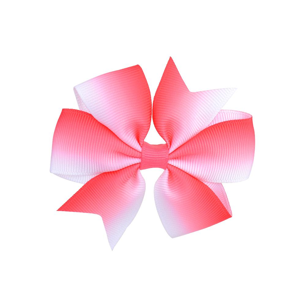 Fundițe de Păr Boutique cu Funde Curcubeu Roți de Moară din Grosgrain de 3,2 Inci cu Clip pentru Fete Copii Accesorii Funde Curcubeu Pinwheel Lucrate Manual