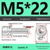 304 Stainless Steel Hex Socket Cap Screw with Washer - Sizes M3, M4, M5, M6, M8, M12