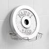 Stainless Steel Dual-Layer Wall-Mounted Soap Holder & Draining Rack