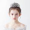Fashion Gold Silver Color Crystal Crowns For Kids Child Girls Pearls Tiaras Diadems Wedding Hair Accessories Bridal Jewelry