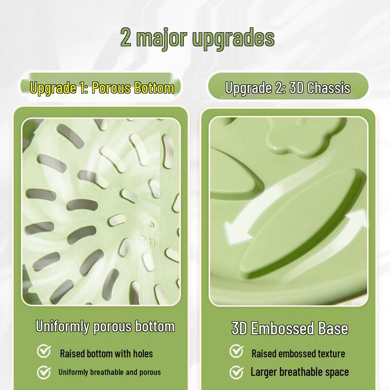 Ouyin Blue Breathable Root Control Flower Pots, 2-Pack