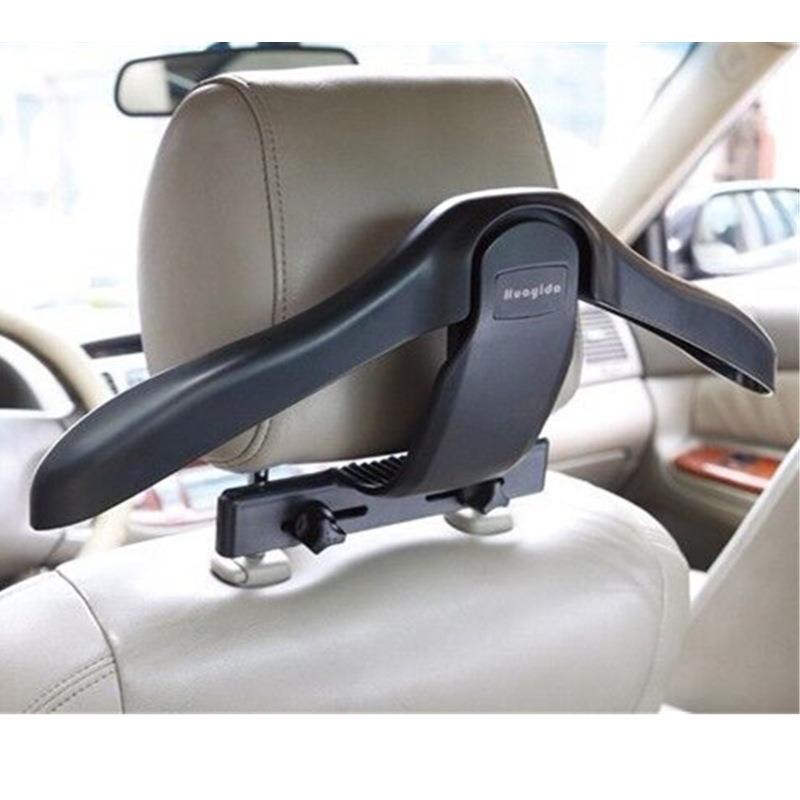 Car Mounted Clothes Hanger Back Garment Rack Automotive T-Shirt Holder Anti-Slip Creative Design ABS Hook Acrylic Material