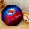 Blackburn Rovers Football Automatic 3‑Fold Umbrella 8‑Rib Windproof Folding Umbrella Sun Rain Protection For Outdoor Travel Daily Use