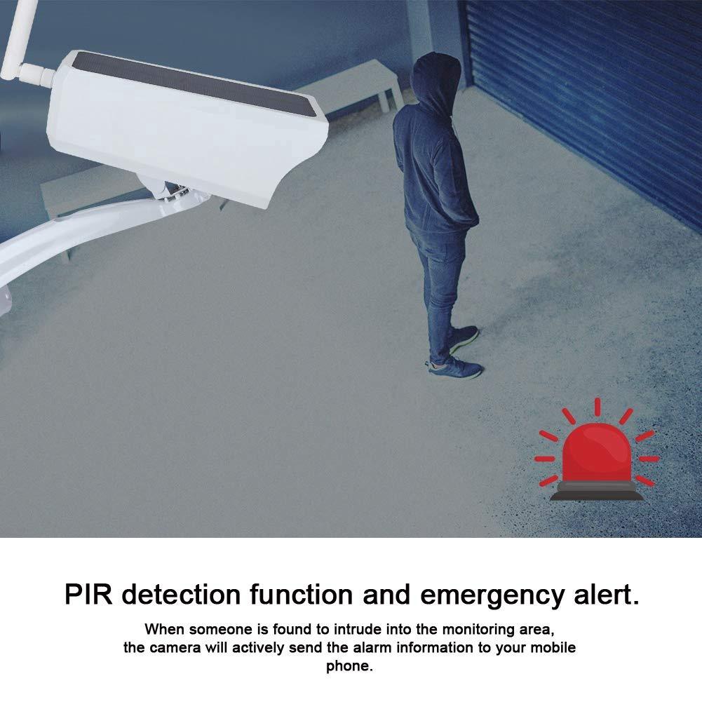 LED Solar Power Street Light PIR Motion Sensor Spotlight Outdoor Lamp Garden Yard Simulation Monitoring Security Black