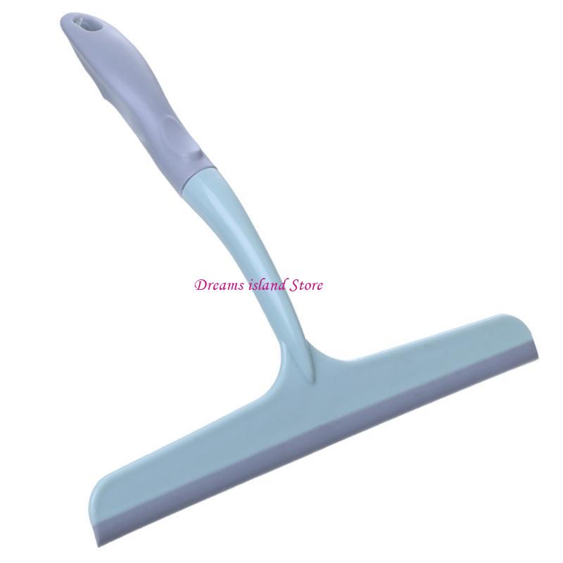 Glass Window Squeegee Cleaner Shower Bathroom Mirror Silicone Wiper Scraper HX6C