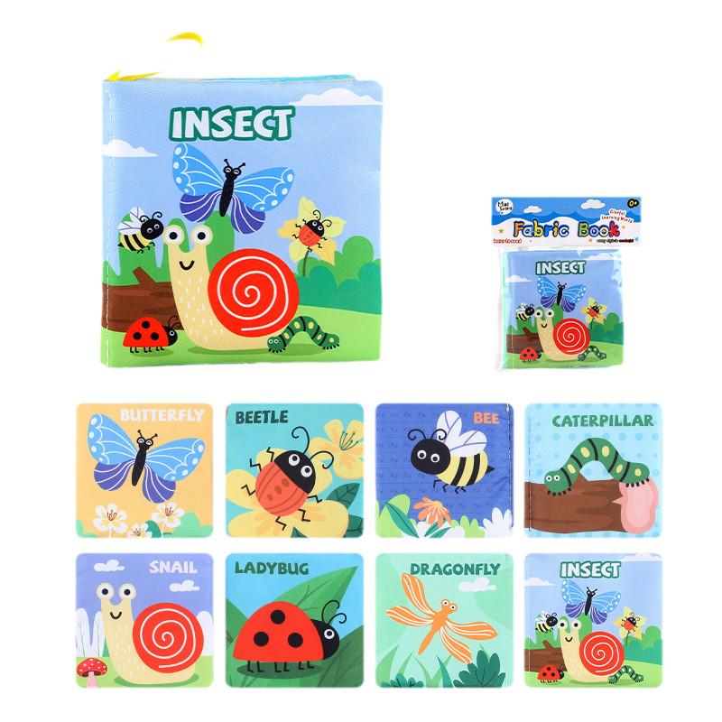 Baby Early Education Farm Animal Hand Book Tear-resistant Cognitive Baby Cloth Book