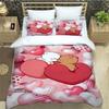 Cute Cartoon Bear Printed Bedding Sets Exquisite Bed Supplies Set Duvet Cover Comforter Set Bedding Set Luxury Birthday Gift