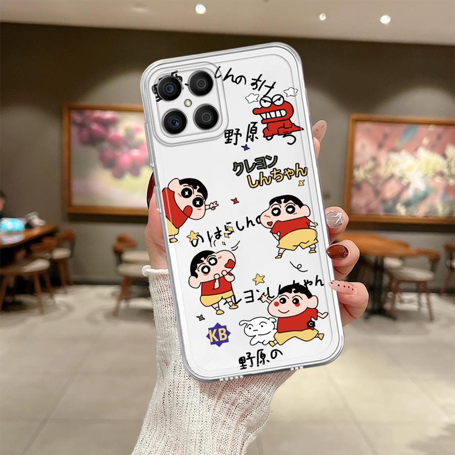 Cute Crayons Shinchan Soft Phone Cover Case for Honor X8 X7b 90 Lite X8b X8a X9b X9a