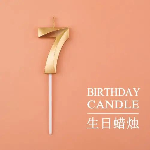 New 0 1 2 3 4 5 6 7 8 9 Cake Topper Kids Girls Boys Baby Party Supplies Colorful Decoration Wedding Birthday Number Cake Candles