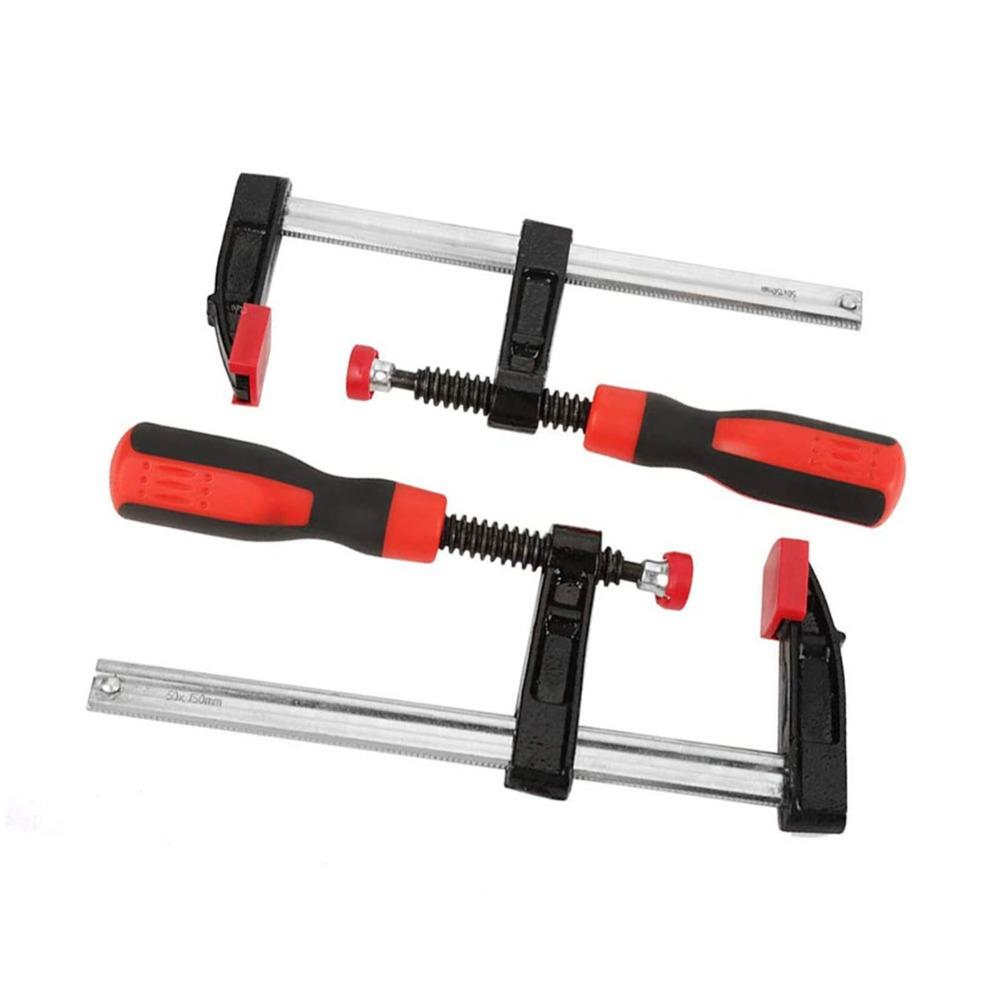 4pcs Steel Construction Bar Clamps Quick Slide Parallel Clamps F-Style Bar Clamp DIY Projects