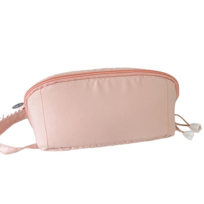 Women Macaron Color WideOpening Tote Makeup Bag Case Simple INS Style Large Capacity Cosmetic Toiletry Bag for Business Travel