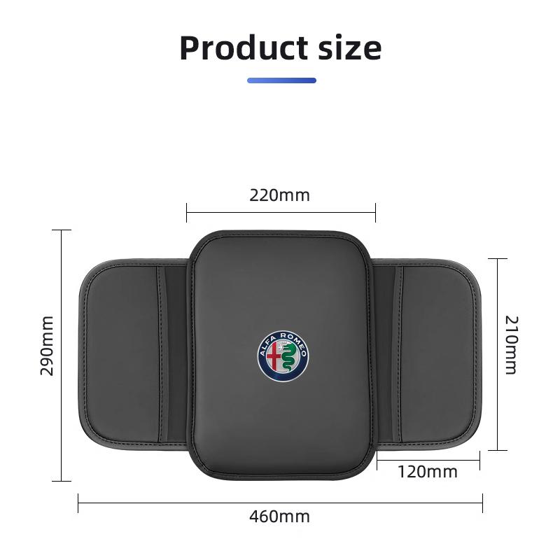 Für Alfa Romeo Auto Armlehnenbox Matte Polster Aufbewahrungstasche Für Alfa Romeo 159 147 156 166 Giulietta Giulia Mito Stelvio Brera Spider