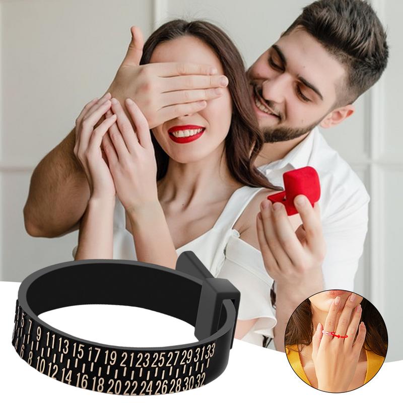 Finger Size Measuring Ring Belt Reusable Soft Jewelry Rings Sizing Tool For Hand Finger Circumference Measurement