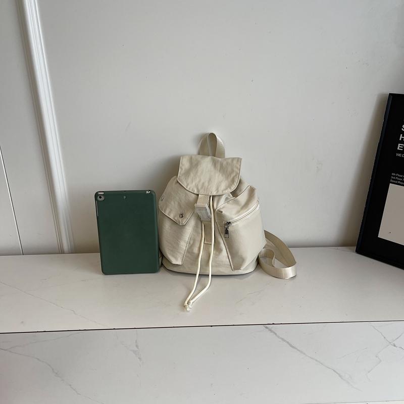 Einfarbiger Reiserucksack aus Nylon für Damen