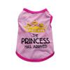 Pet Spring/Summer Vest Puppy T-Shirt Letter Print Princess Oblečení
