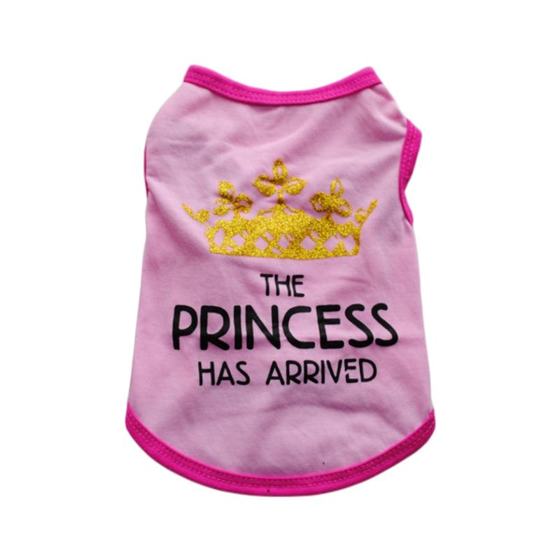 Pet Spring/Summer Vest Puppy T-Shirt Letter Print Princess Oblečení
