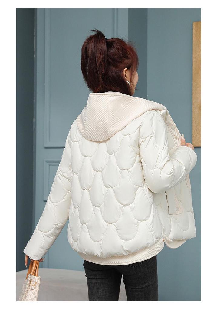 Women's Winter Hooded Thick Warm Jacket - Korean Style Cotton Outerwear