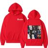 Felpa con cappuccio stampata Album del Rapper Hot Drake