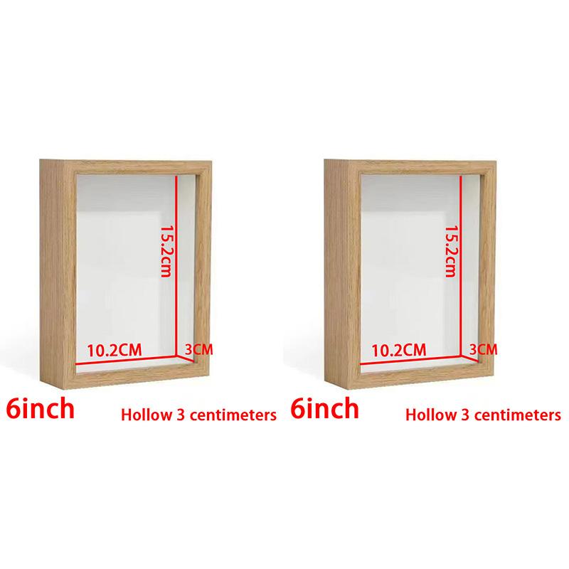 Shadow Box Depth 3cm Wooden Photo Frame for Displaying Three-Dimensional Works DIY Plant Specimen Picture Frame Home Decoration