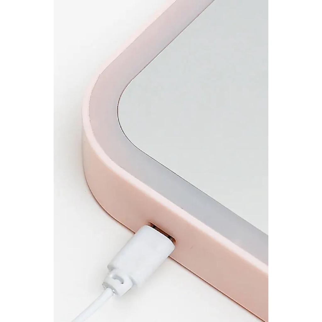 Shethink Touchmatic Led Lighted Rectangular Pink Makeup Mirror Mu40