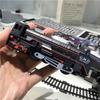 Children's Educational Electric Retro Train Set: Interactive Simulation with Lights and Level-Crossing Adventure