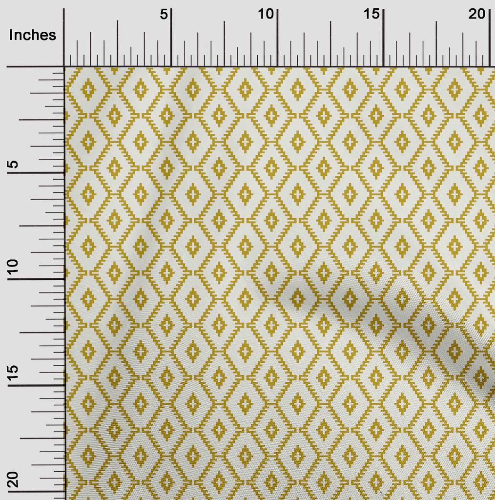 oneOone Cotton Flex Light Yellow Fabric Block Craft Projects Decor Fabric Printed By The Yard 40 Inch