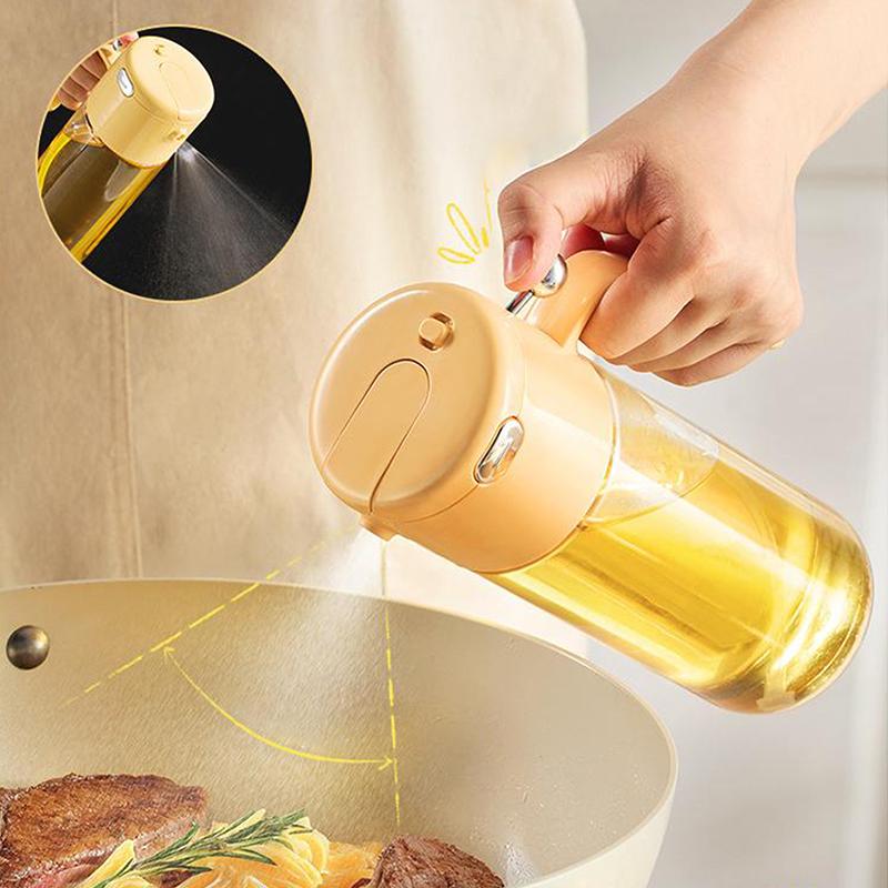 Oil Dispenser For Kitchen,550Ml Leakproof Glass Oil Bottle With Auto Flip Cap,Olive Oil Dispenser For Kitchen Cooking