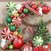 Christmas Candy Cane Balloon Garland Green Red White Balloon Arch Kit Christmas Birthday Party Baby Shower Wedding Decoration