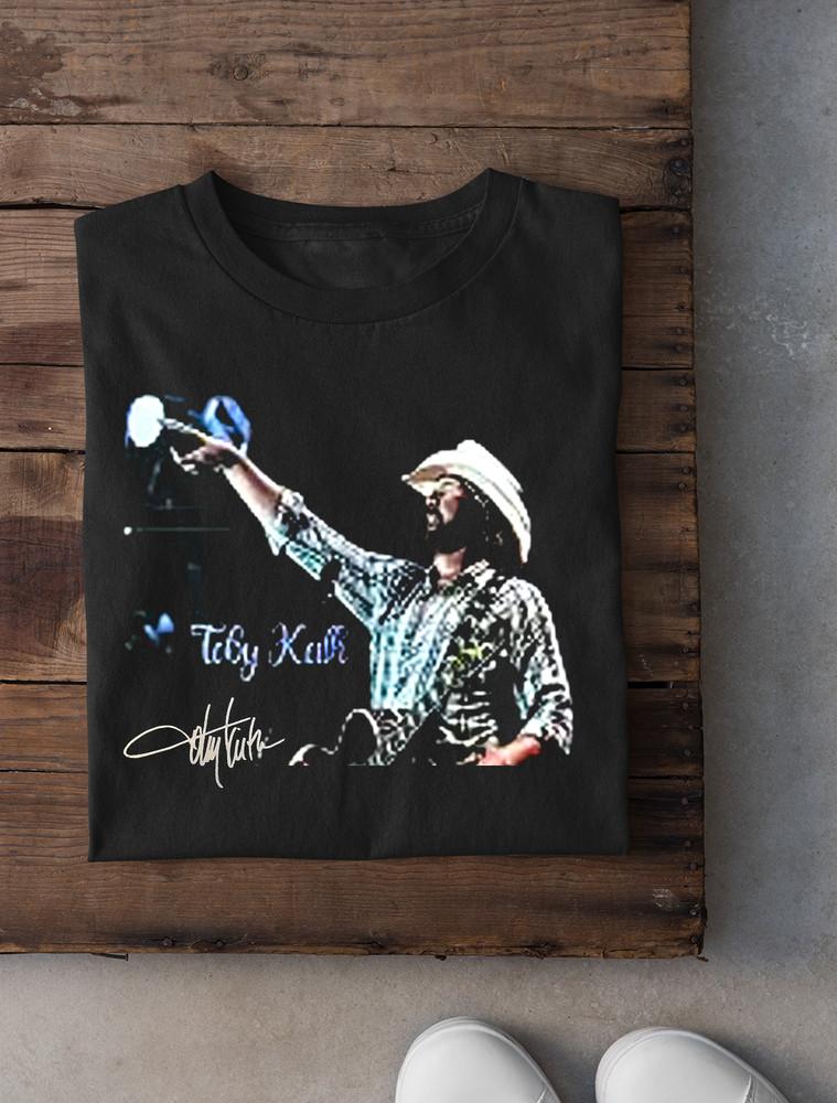 

HOT Toby Keith Live Signature T Shirt Black All Size S4XL Cotton SG095 Unisex T-Shirt XL