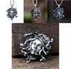 Retro Medusa Schlangen Tier Anhänger Halskette Mit Zinklegierung Charme Für Gothic Stil
