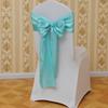 Elegant Polyester Chair Back Cover With Bow Ribbon For Wedding And Event Decor