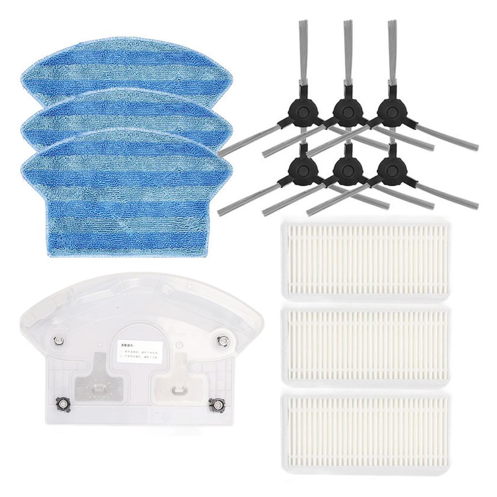 Robot Vacuum Cleaner Replacement Parts ABS Cleaner Water Tank Rag Side Brush and Filter for Midea