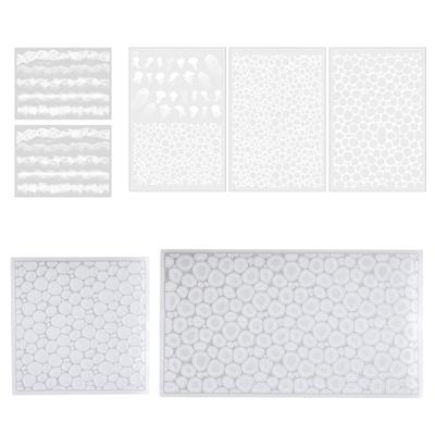 7-teiliges Set Langlebige Silikonform Wasserwellen-Designs Form Einzigartige Epoxidharz Schmuckherstellung Formen für Heimwerker