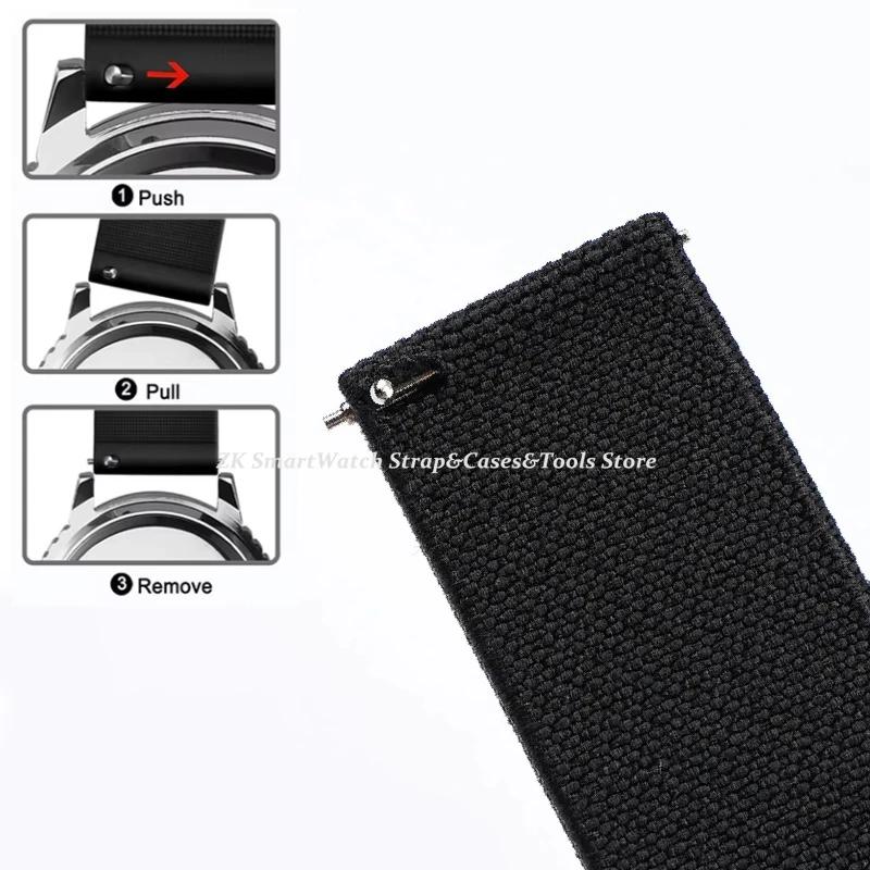 18mm 20mm 22mm 24mm Nylon Watch Band for Seiko Army Military Woven Elastic Strap Quick Release Wristband Men's Sport Watch Bands