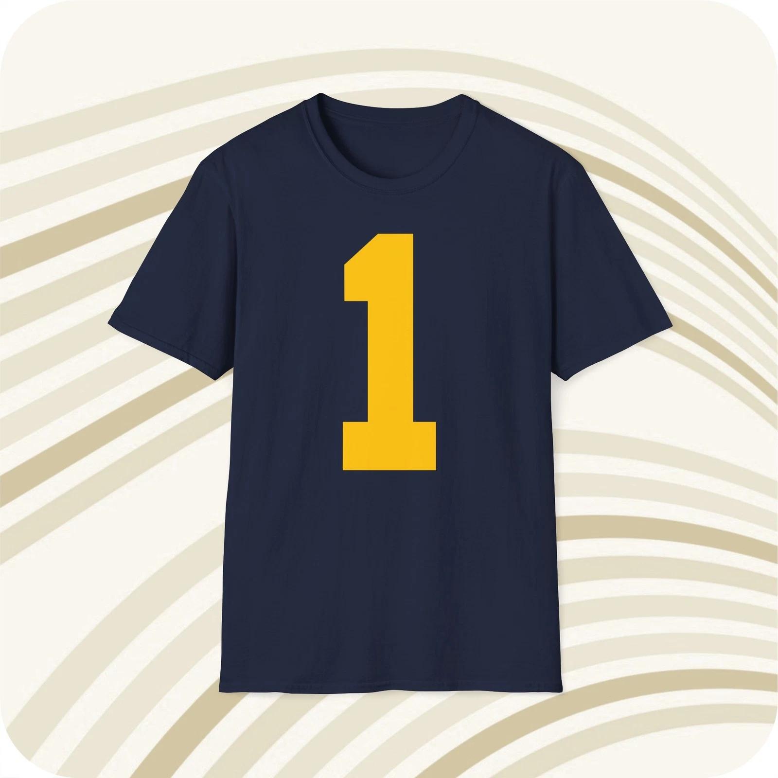 

AC Carter Michigan Wolverines #1 NCAA Jersey T shirt - Front & Back Print 2XL