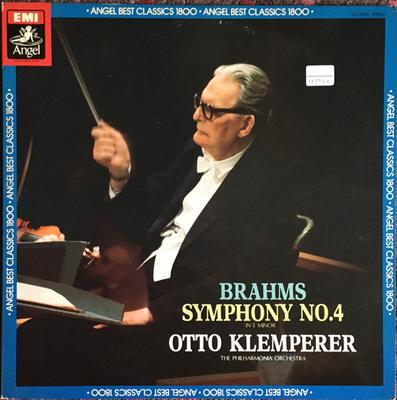 LP Record OTTO KLEMPERER PHILHARMONIA ORCHES  Brahms Symphony No.4 In E Minor EAC55087 ANGEL Japan Classical Used